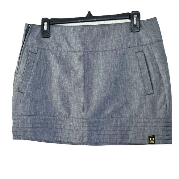 Under armour Dresses & Skirts - Under Armour MNT Women's Skirt Size 8 Gray Pockets Zip Golf Mini Activewear